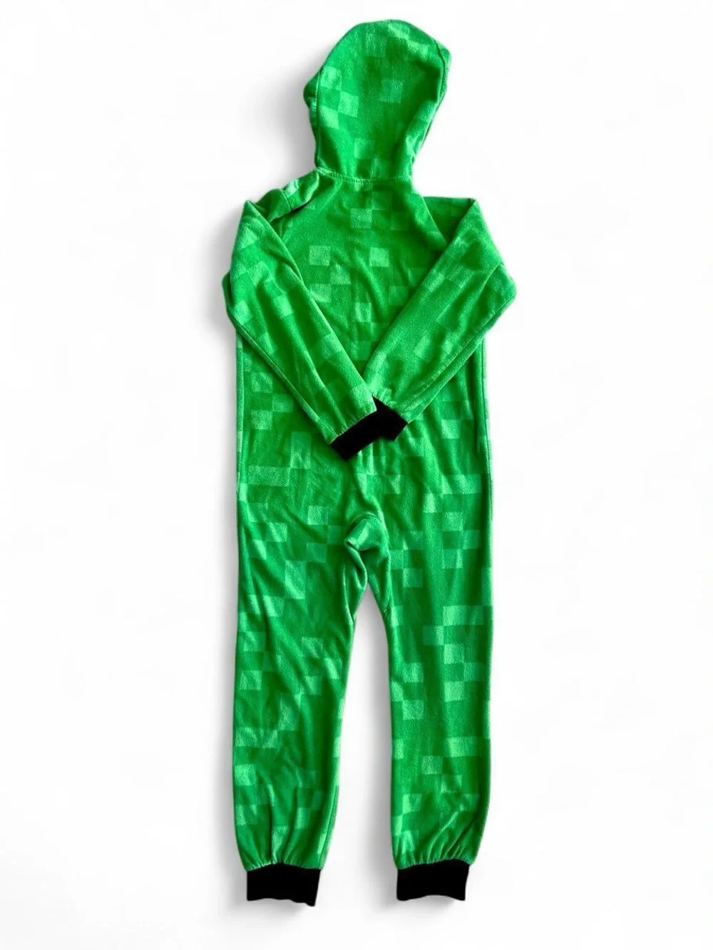 Lightweight fleece Minecraft Creeper Onesie hoodie pajamas
